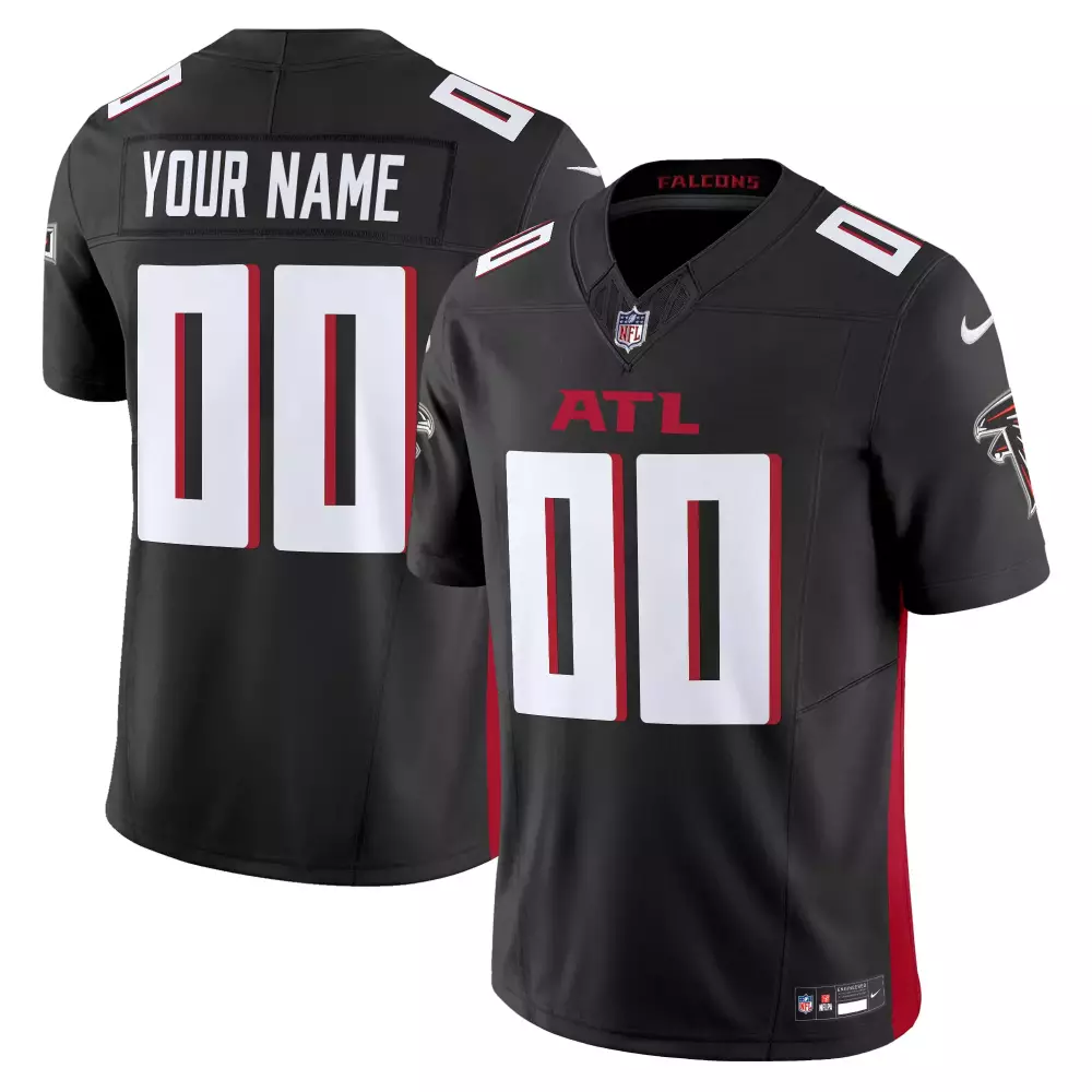 black women atlanta falcons custom black jersey all stitched