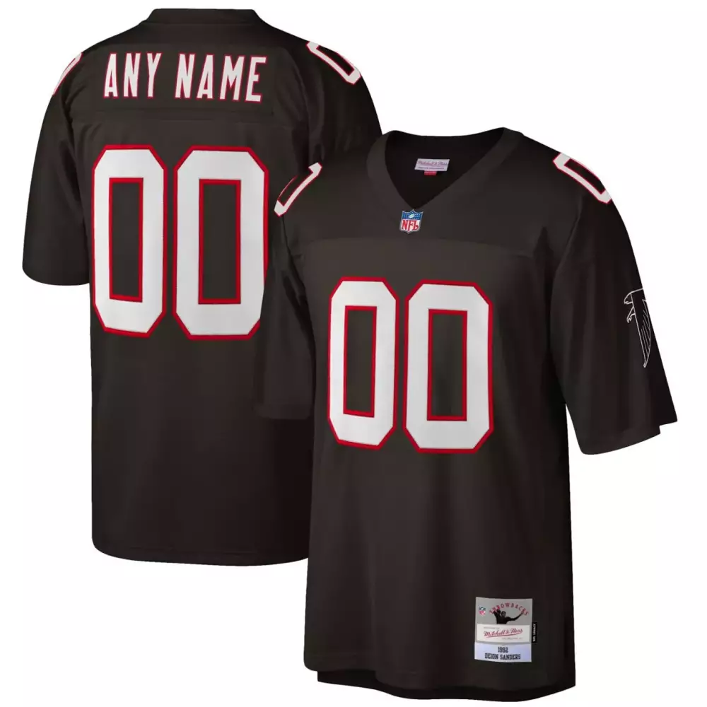 black women atlanta falcons custom black jersey all stitched