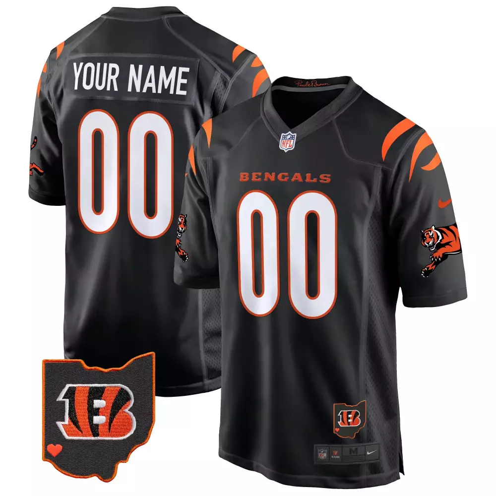 black women cincinnati bengals ohio patch vapor limited custom jersey v2 all stitched