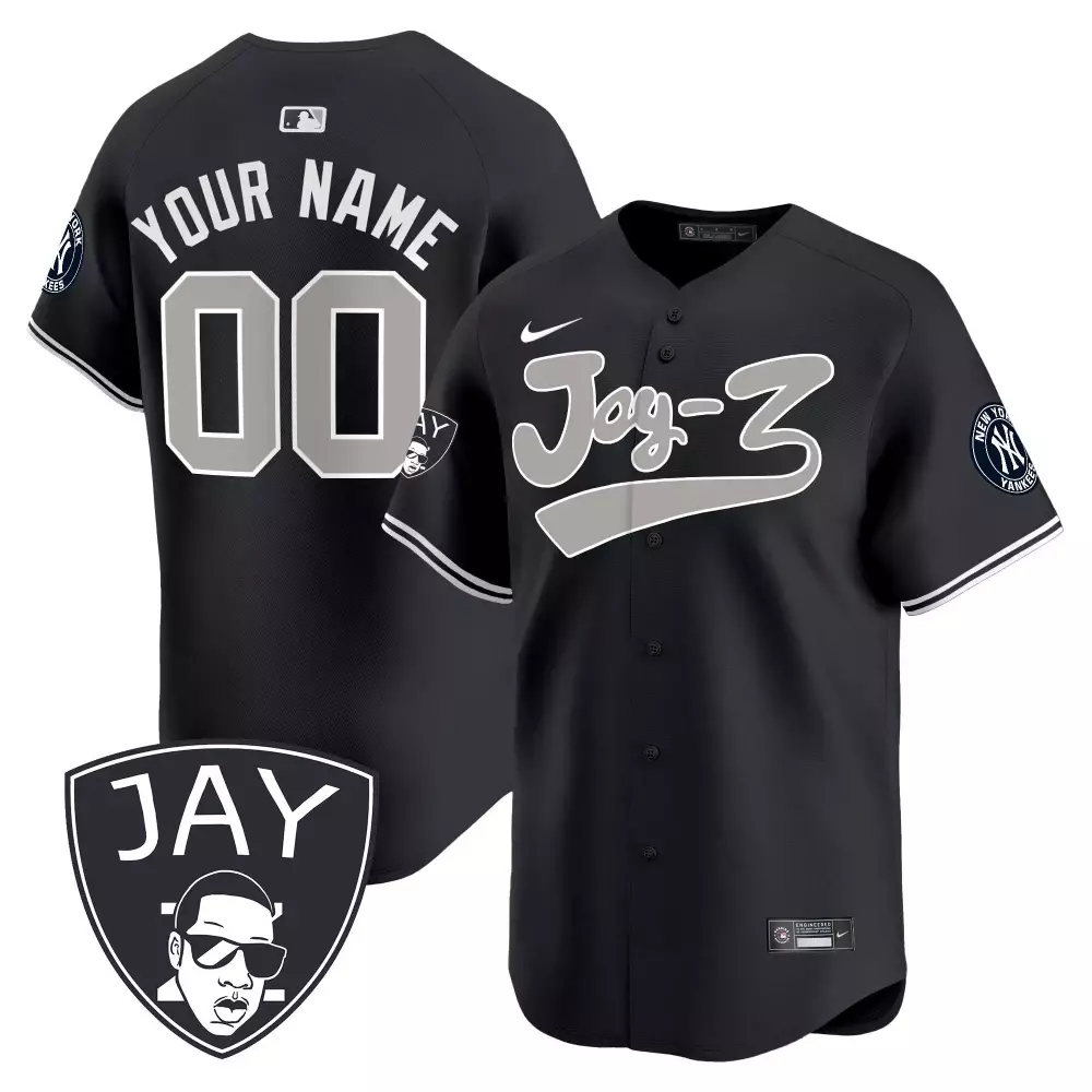 New York Yankees Black Jay-Z Vapor Premier Limited Custom Jersey V2 | Stitched Fan Gear | For Youth, Men & Women