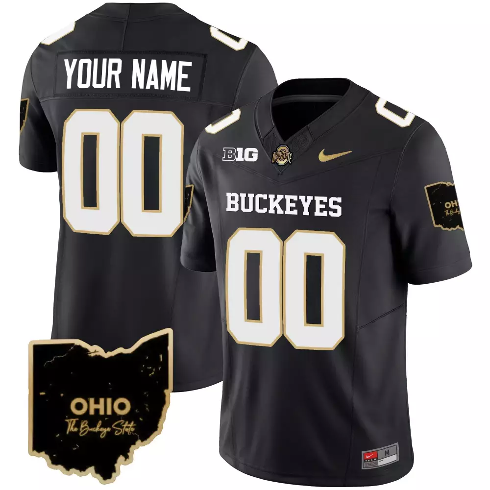 black youth ohio state buckeyes player custom jersey all stitched