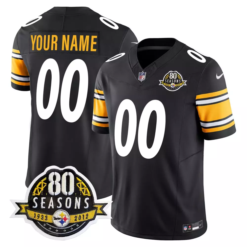 black youth pittsburgh steelers 50th anniversary of super bowl ix patch vapor limited custom jersey v2 all stitched