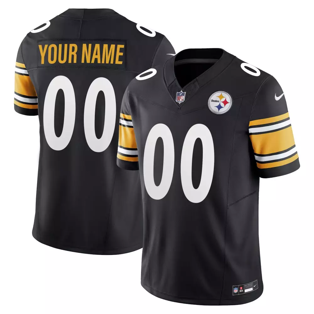 Pittsburgh Steelers Youth Throwback 1962 Vapor Limited Custom Jersey with Est 1933 Patch | All Stitched | Fan Gear for Game Day | For Men, Women & Youth