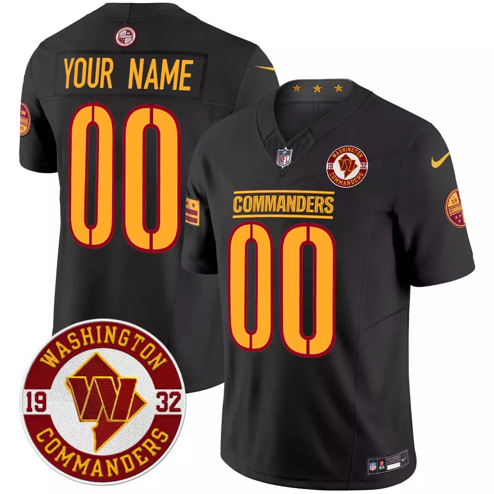 black youth chase young washington commanders alternate game jersey all stitched