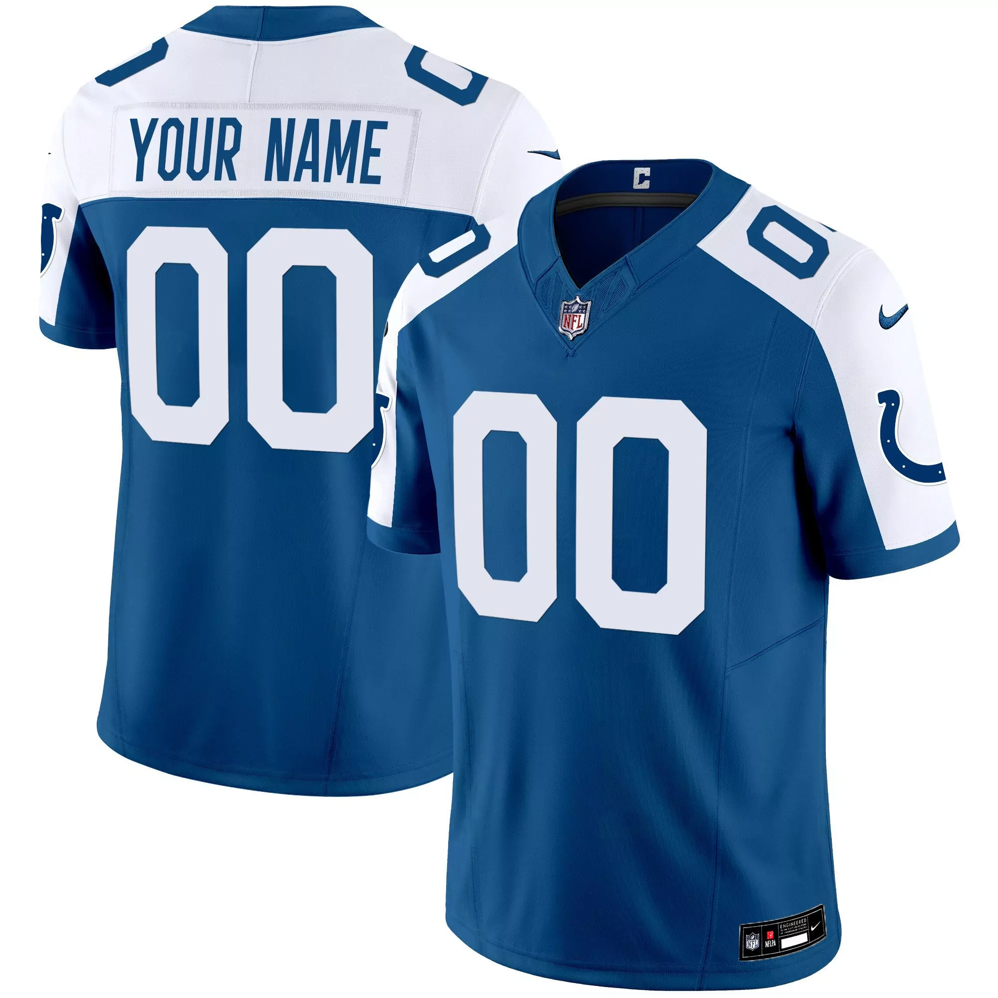 black alternate youth indianapolis colts vapor limited custom jersey all stitched