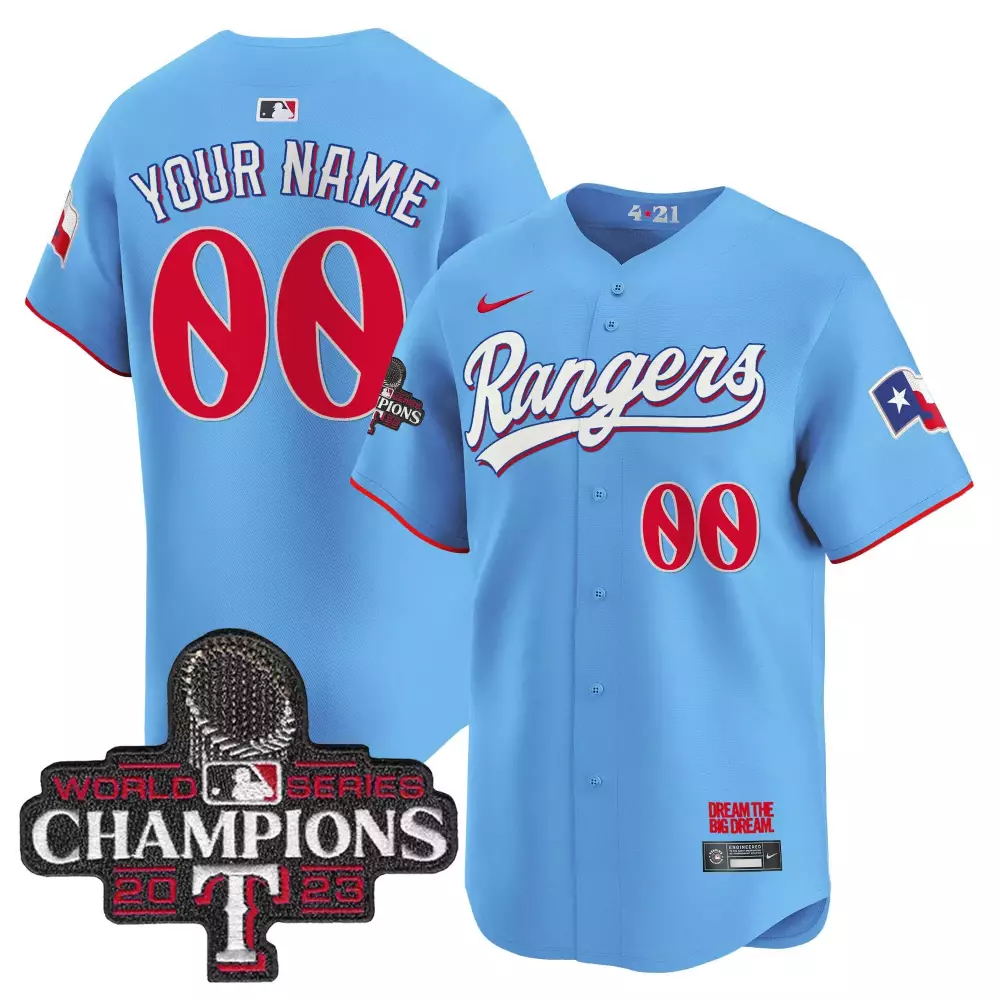 Texas Rangers 2023 World Series Champions City Connect Jersey | Vapor Premier Limited Edition | Fan Gear for Men, Women & Youth