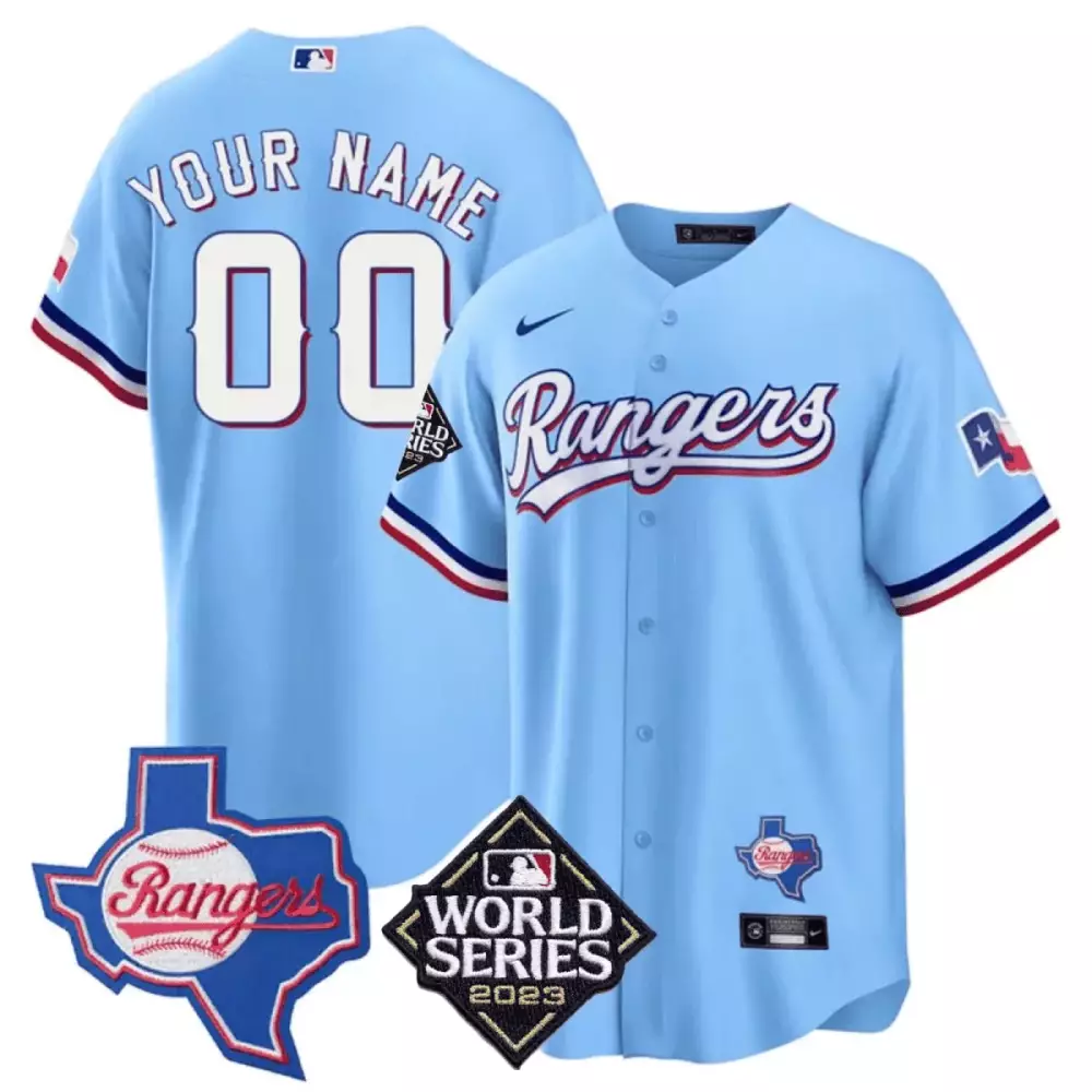 Texas Rangers 2023 World Series Red Women's Mexico Custom Jersey | All Stitched | Replica Fan Gear | For Men, Women & Youth