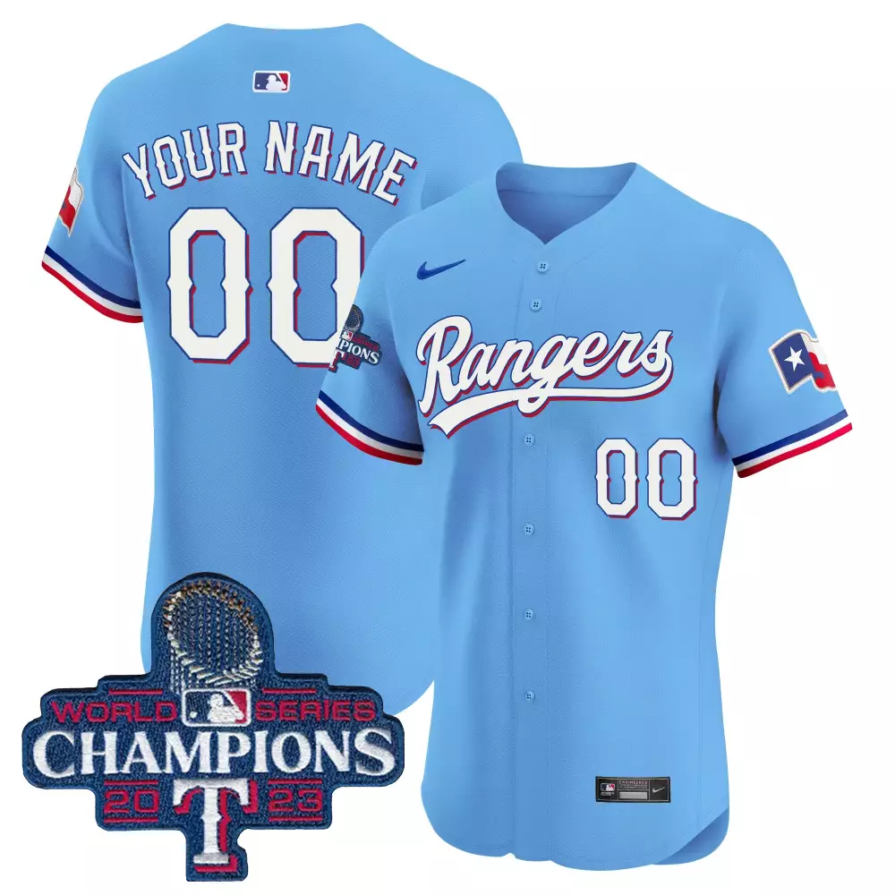 Texas Rangers World Series Champions Vapor Premier Elite Jersey | All Stitched | Fan Gear for Men, Women & Youth