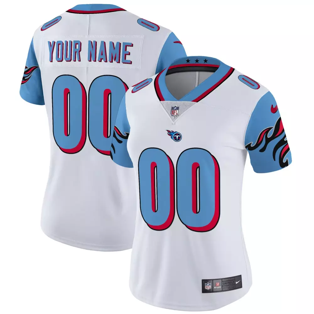 blue sleeves men tennessee titans 1997 throwback limited vapor custom jersey v2 all stitched