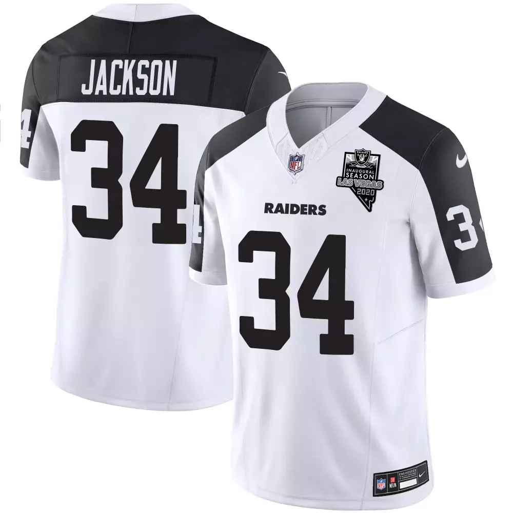 Bo Jackson Raiders Inverted Men's Gold Arch Smoke Vapor Jersey | Stitched | Fan Gear for Game Day | For Men, Women & Youth