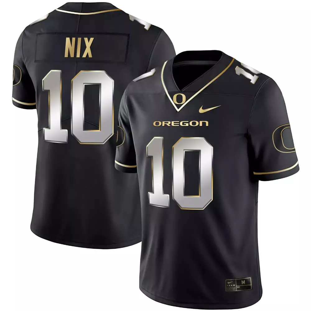 bo nix black limited mens oregon ducks black limited gold vapor jersey all stitched