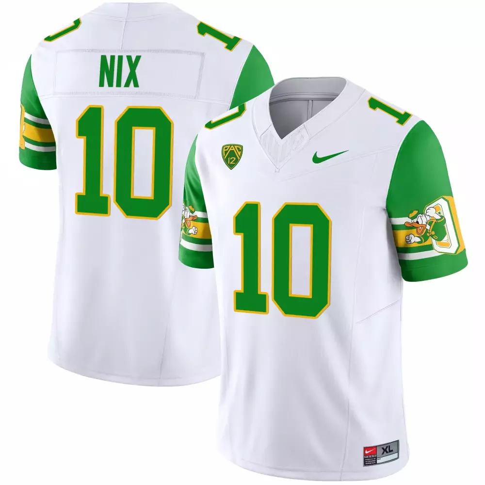 bo nix green sleeves mens oregon ducks ducks mighty oregon ducks 1984 throwback jersey v2 stitched