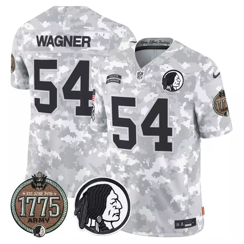 bobby wagner army mens washington redskins 2024 salute to service establishment year patch vapor limited jersey all stit
