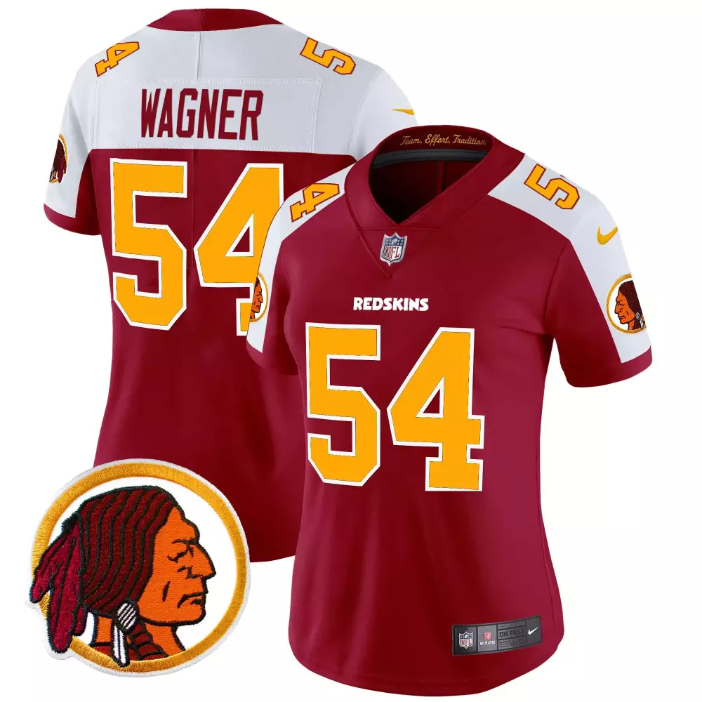 bobby wagner burgundy alternate womens washington redskins throwback vapor limited jersey v2 all stitched