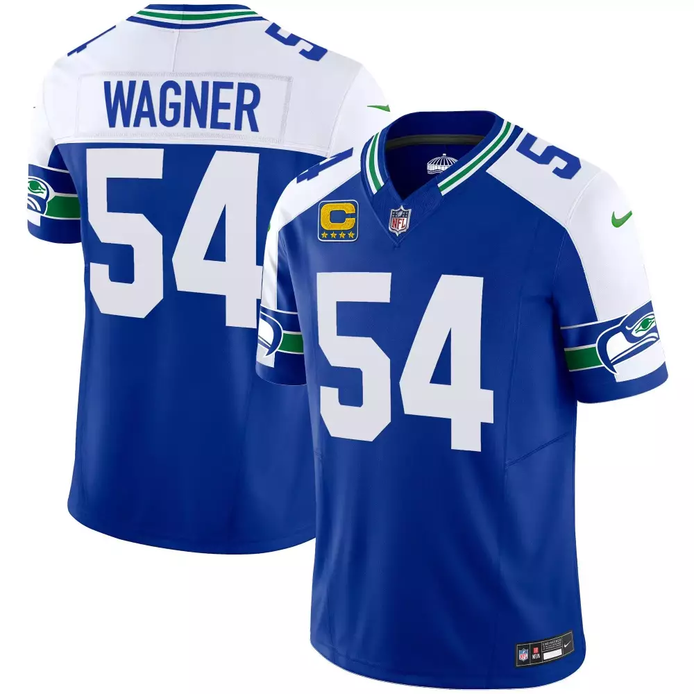 Bobby Wagner Seattle Seahawks Royal Alternate Throwback Vapor Limited Jersey V2 | Stitched Fan Gear | For Men, Women & Youth