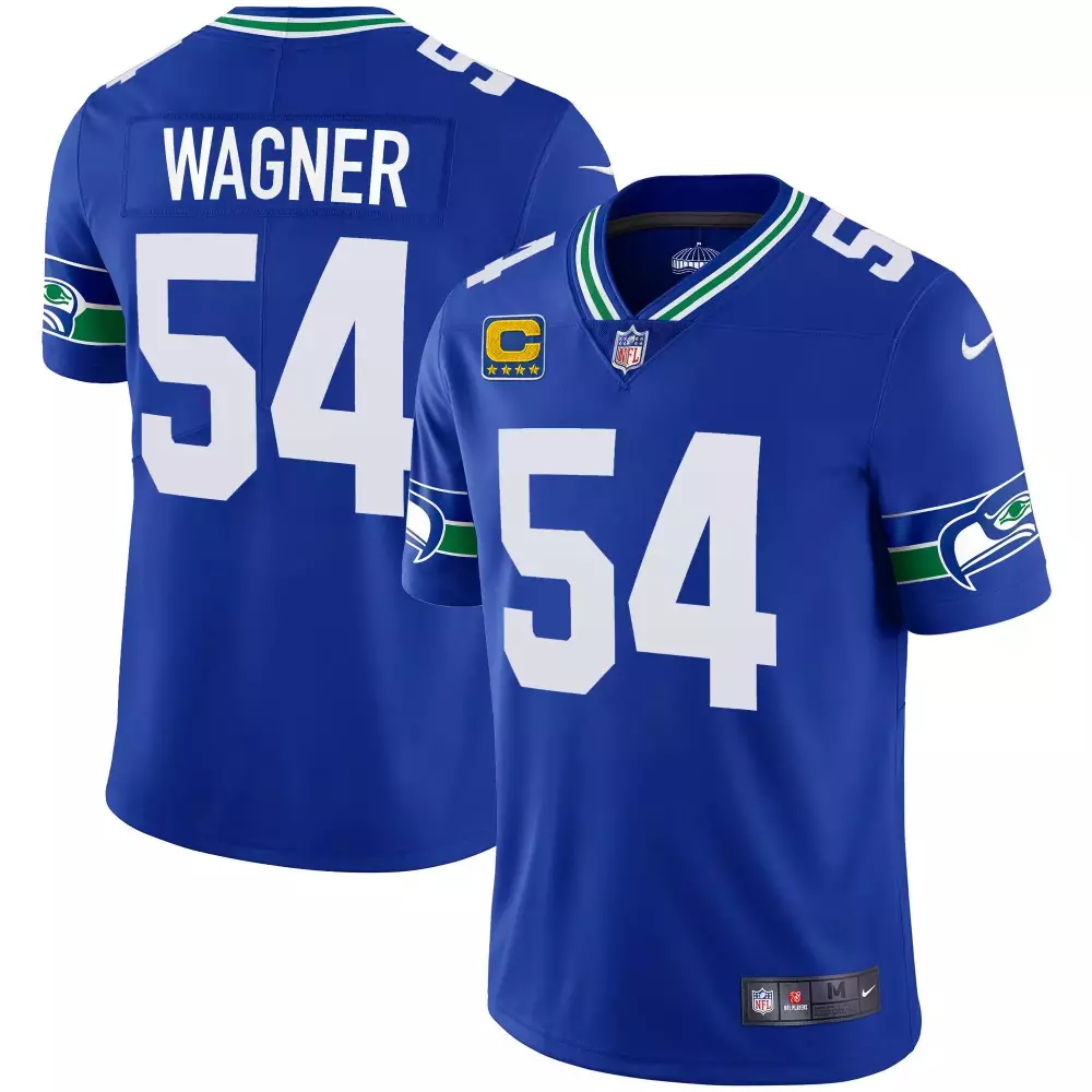 Bobby Wagner Seattle Seahawks Royal Throwback Gold Jersey | Stitched Fan Gear | Ideal Gift for Men, Women & Youth
