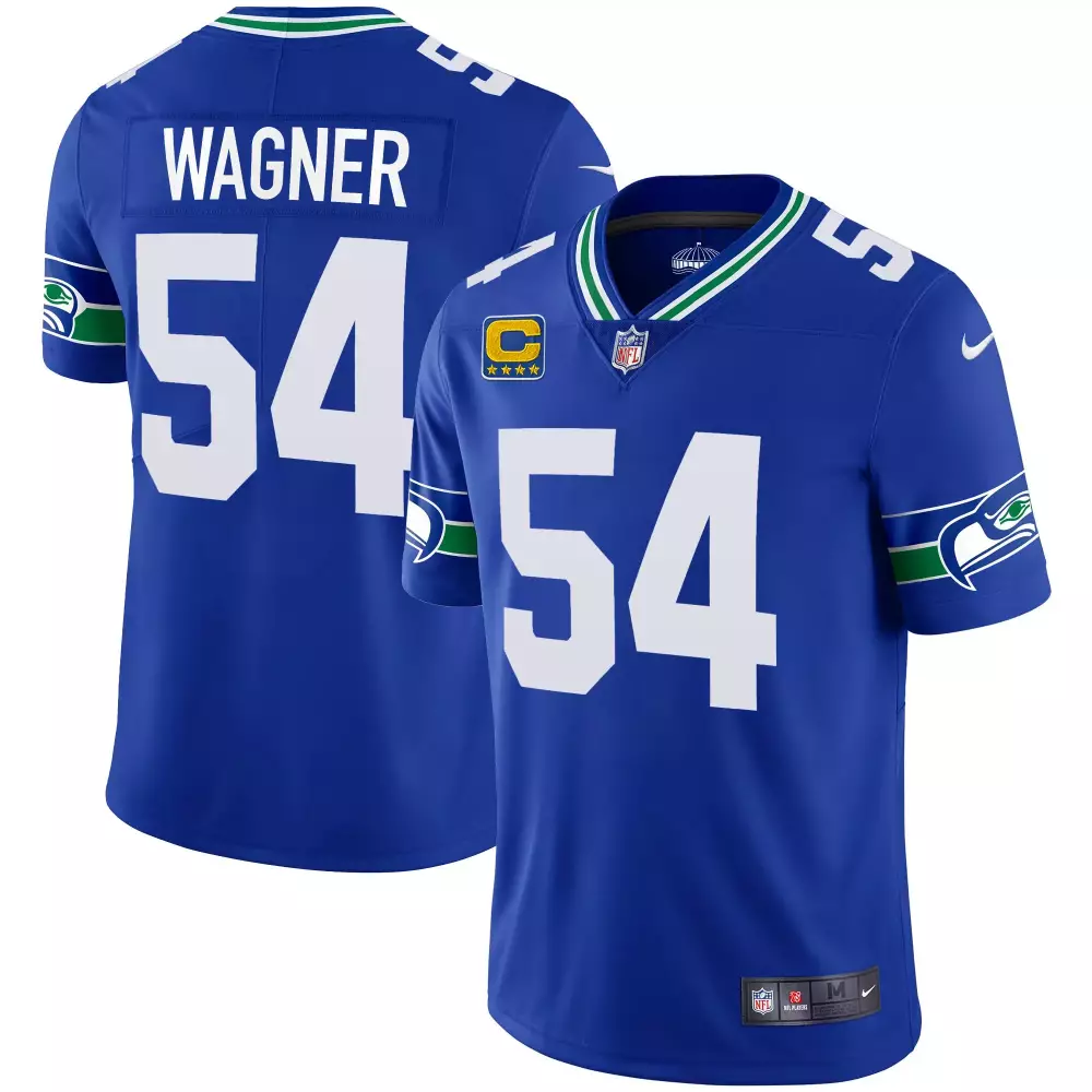 Bobby Wagner Seattle Seahawks Royal Throwback Gold Jersey | Stitched Fan Gear | Ideal Gift for Men, Women & Youth
