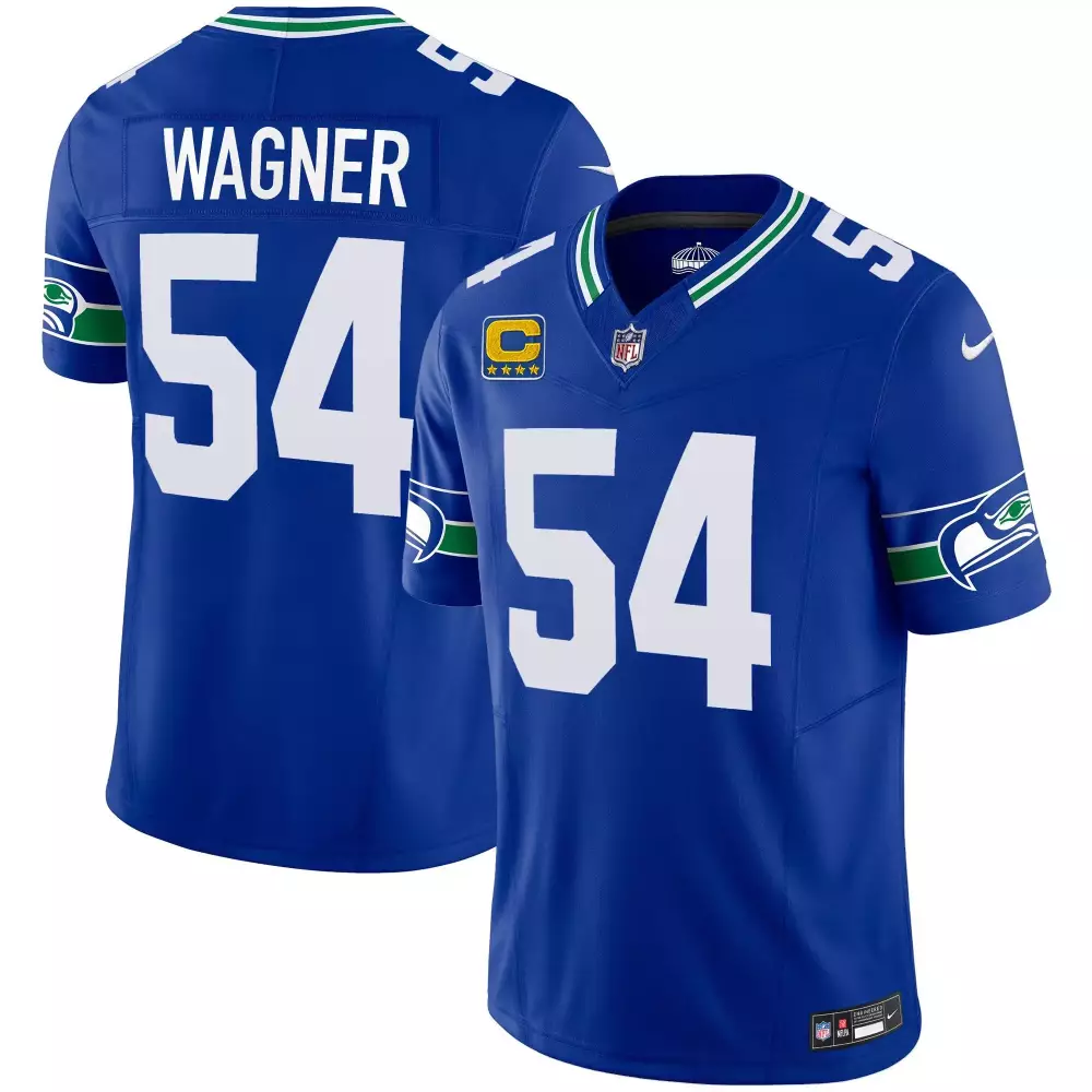 Bobby Wagner Seattle Seahawks Royal Throwback Gold Jersey | Stitched Fan Gear | Ideal Gift for Men, Women & Youth
