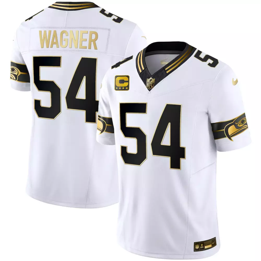 Bobby Wagner Seahawks Throwback Gold Vapor Limited Jersey | Stitched White & Gold | Fan Gear for Men, Women & Youth