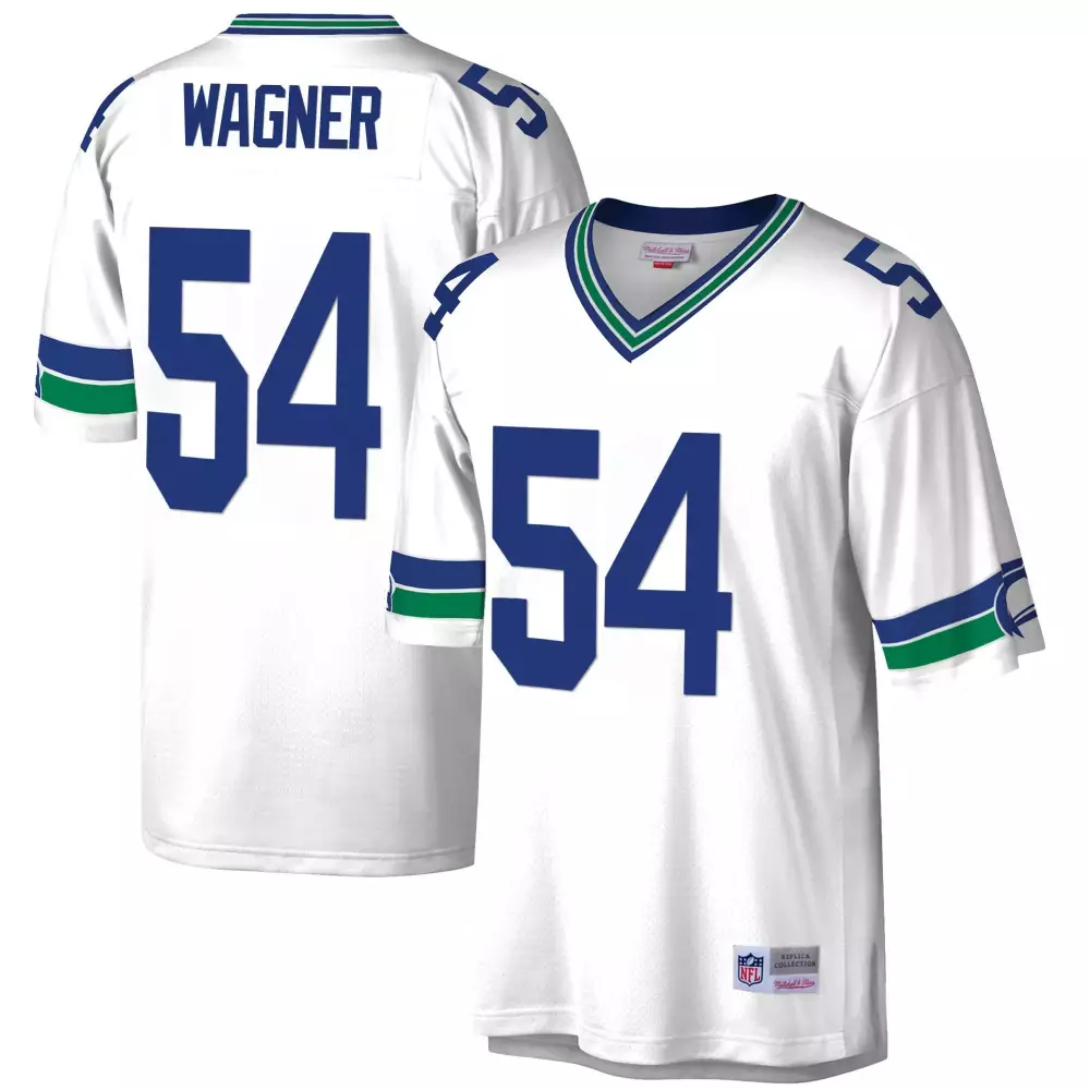 Bobby Wagner Seattle Seahawks White Big Tall 1985 Retired Jersey V2 | Stitched Fan Gear | For Men, Women & Youth