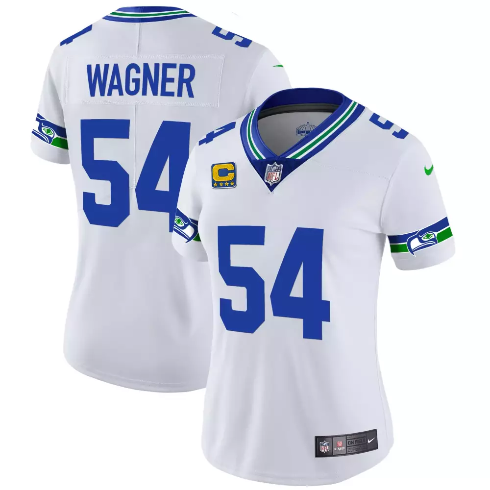 Bobby Wagner Seattle Seahawks White Big Tall 1985 Retired Jersey V2 | Stitched Fan Gear | For Men, Women & Youth