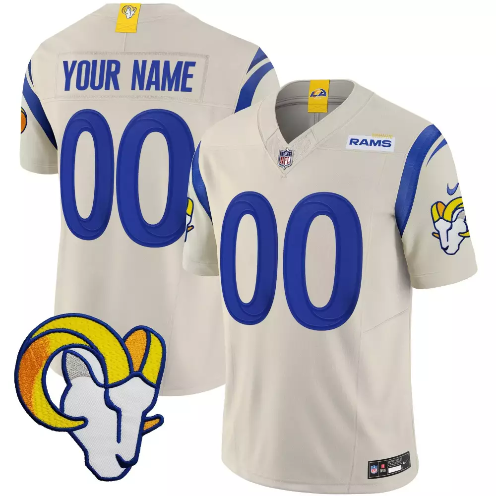bone youth los angeles rams special vapor limited custom jersey v2 all stitched