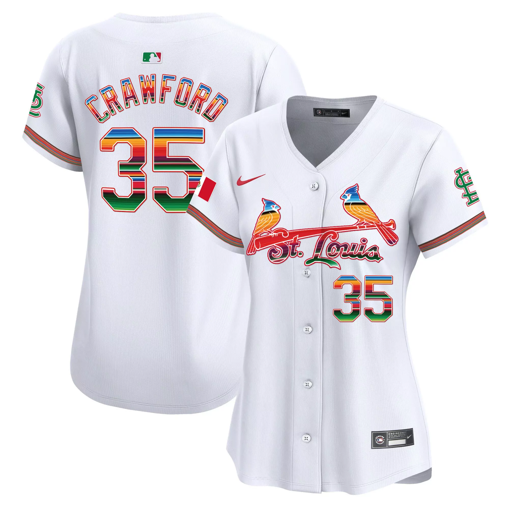 brandon crawford red womens st louis cardinals mexico vapor premier limited jersey all stitched
