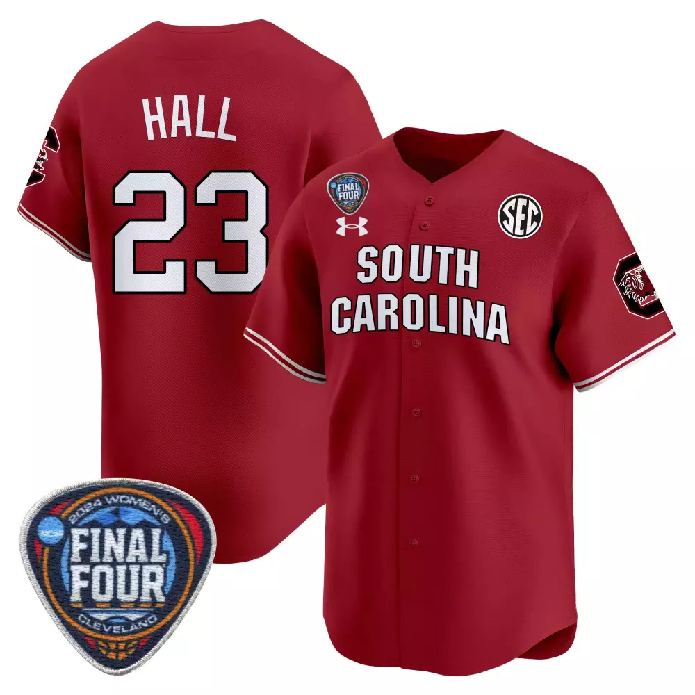 bree hall black gold womens size south carolina gamecocks 2024 final four basketball jersey women patch all stitched