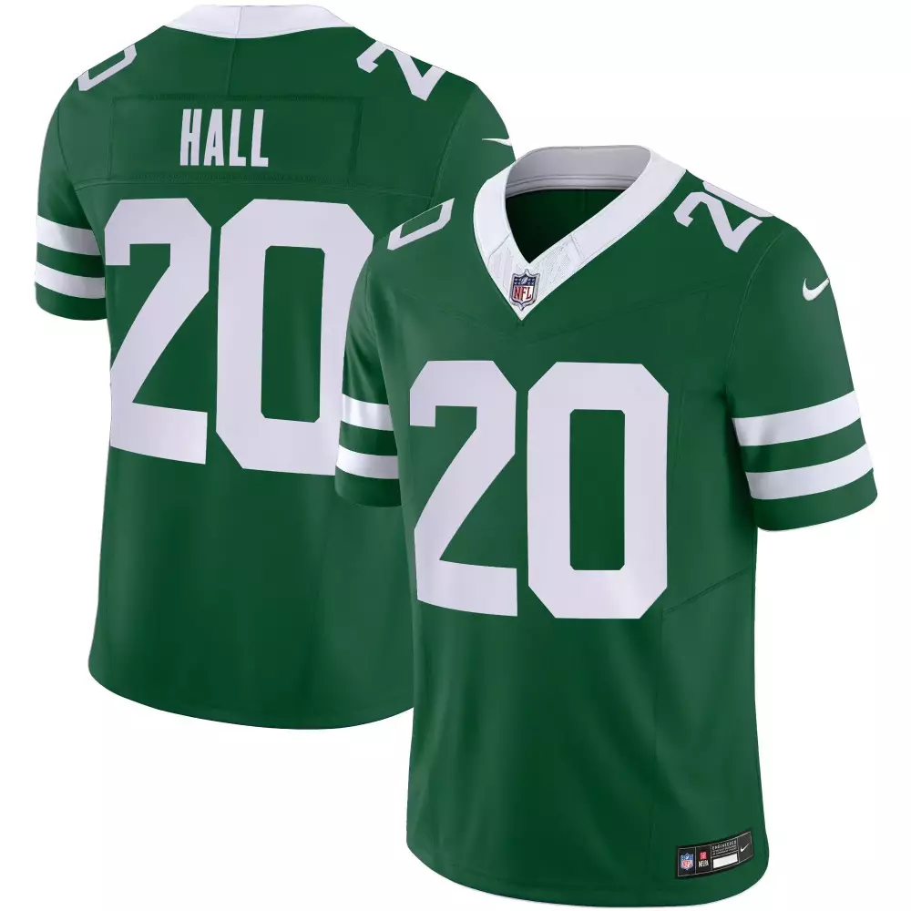 breece hall green mens new york jets legacy limited jersey all stitched