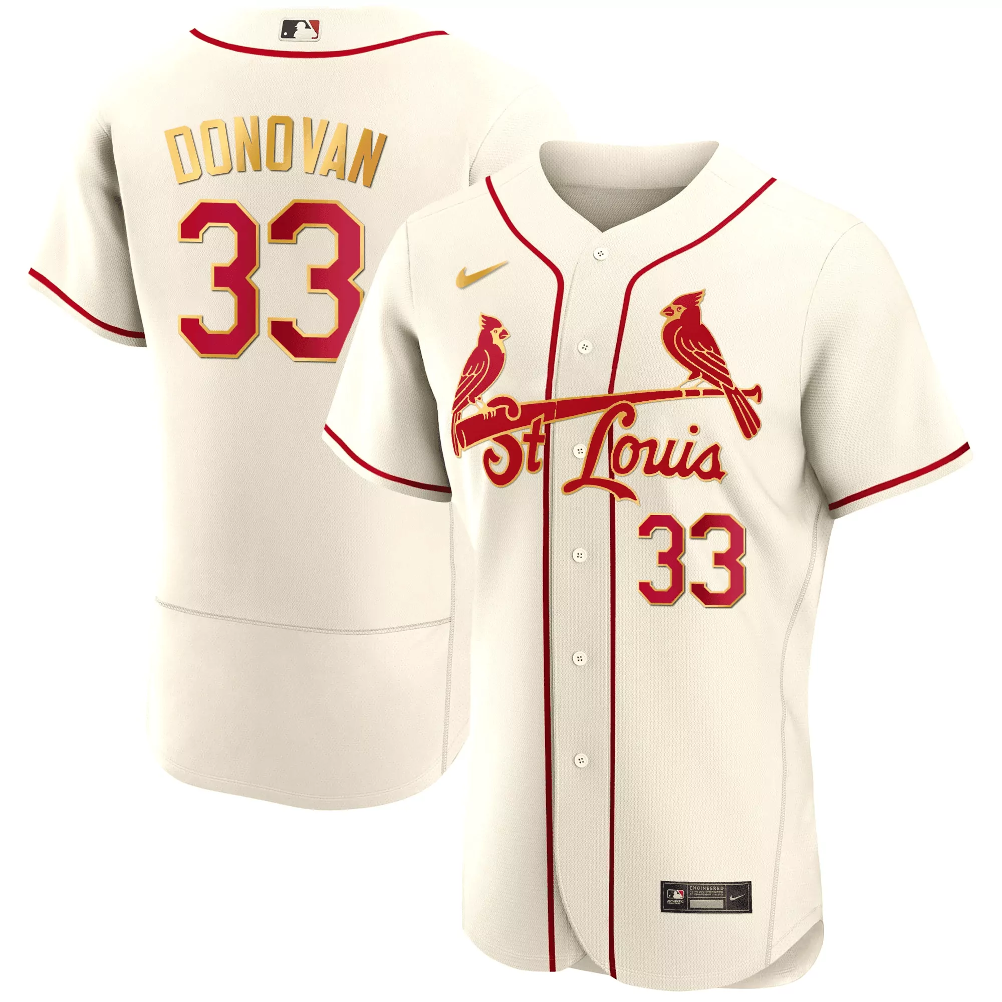 brendan donovan cool black gold mens st louis cardinals black limited gold jersey all stitched