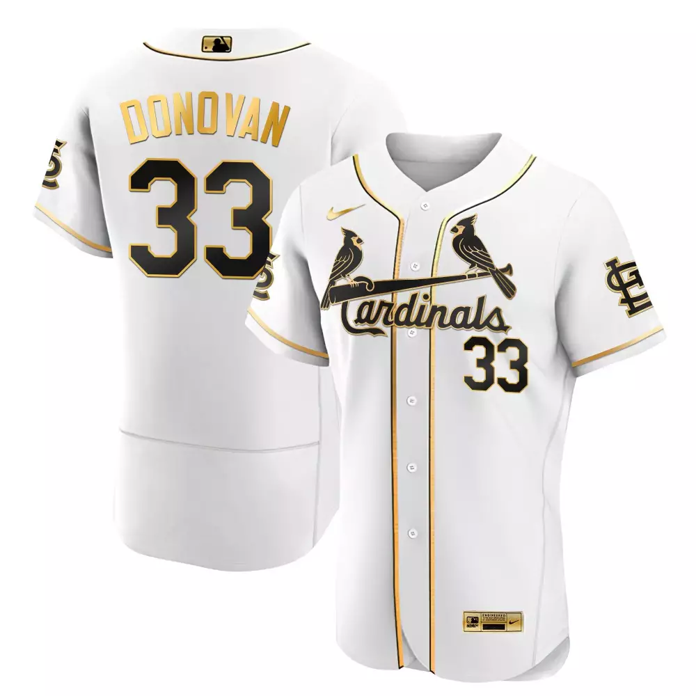 Donovan Cardinals Limited Gold Jersey | White Flex Style | Men's Stitched Fan Gear for All