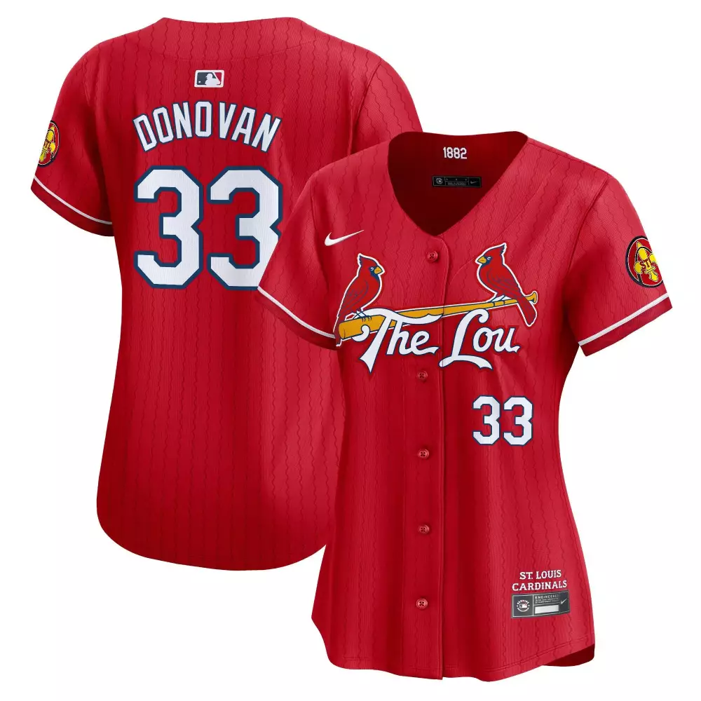 Brendan Donovan St. Louis Cardinals 2024 City Connect Jersey | Red Vapor Premier Limited Edition | Fan Gear for Men, Women & Youth