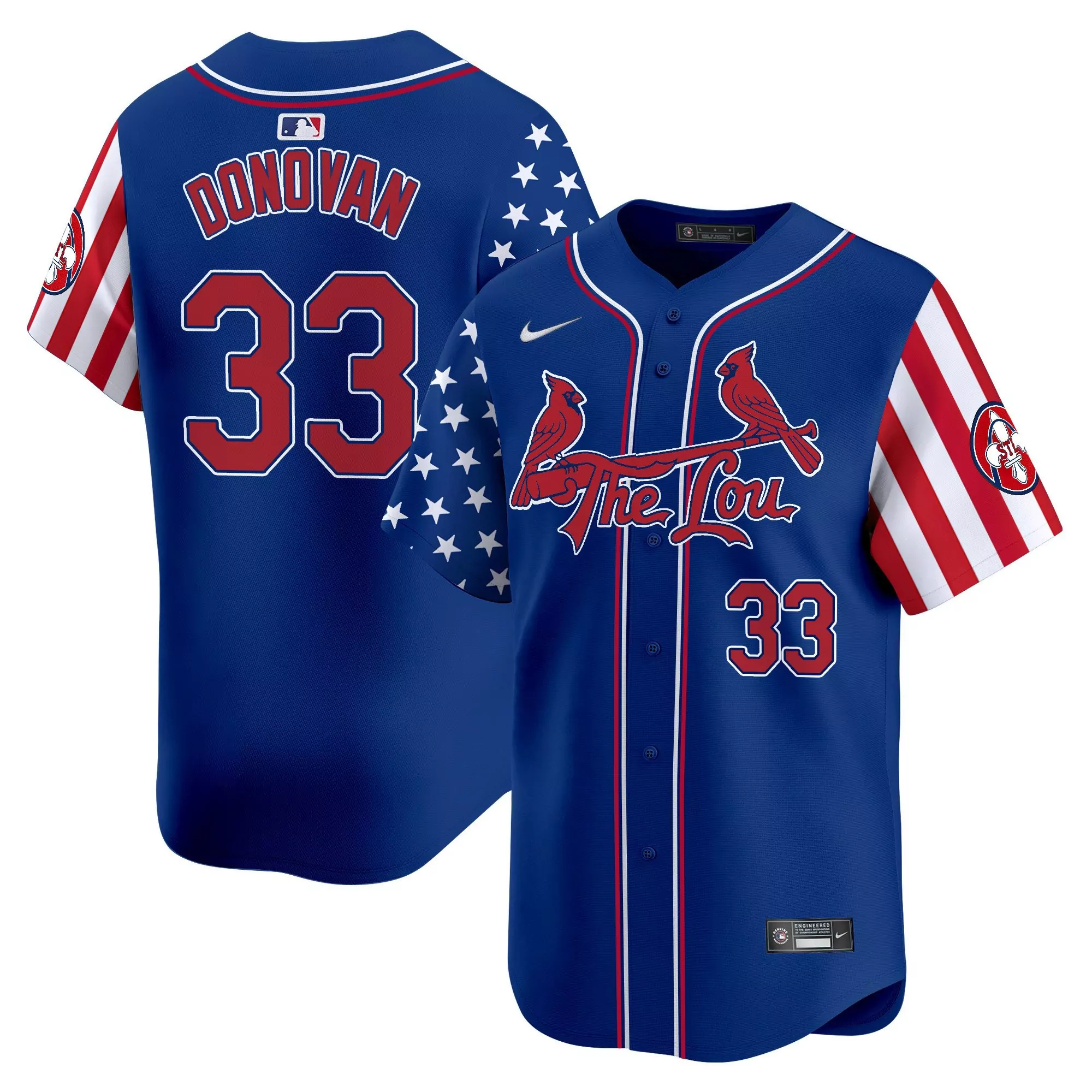 brendan donovan red womens st louis cardinals 2024 fourth of july vapor premier limited jersey all stitched