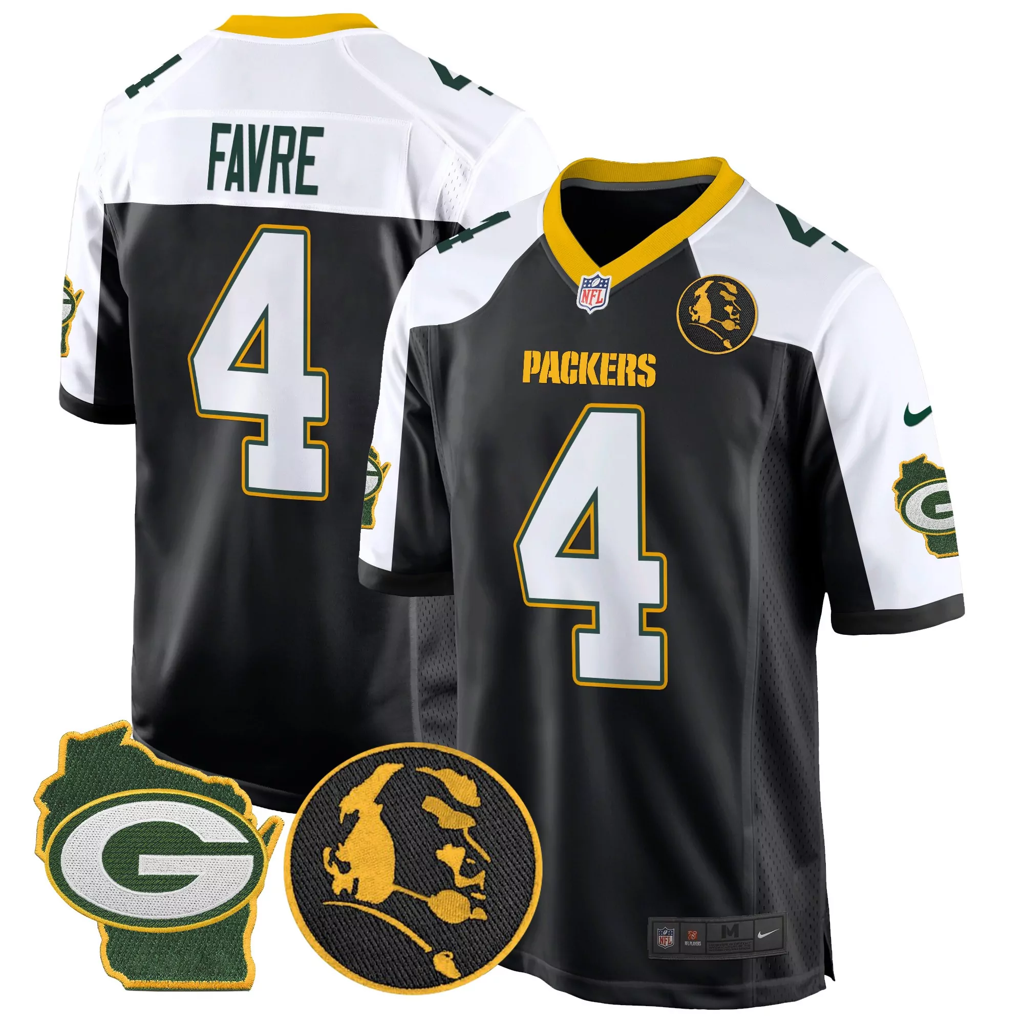 brett favre black alternate mens green bay packers 13 time world champions home patch vapor jersey v2 all stitched