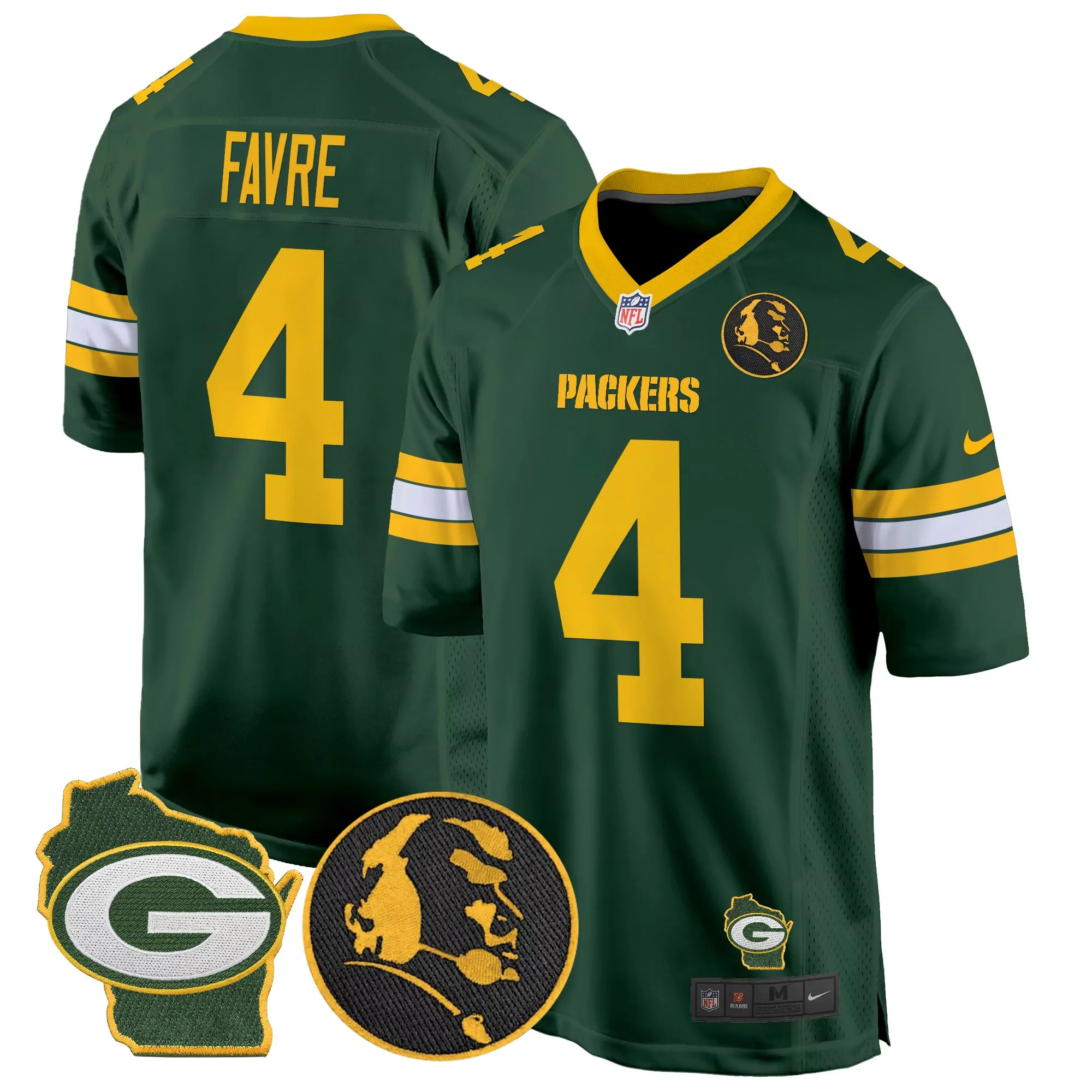 brett favre green mens green bay packers john madden home patch game jersey all stitched