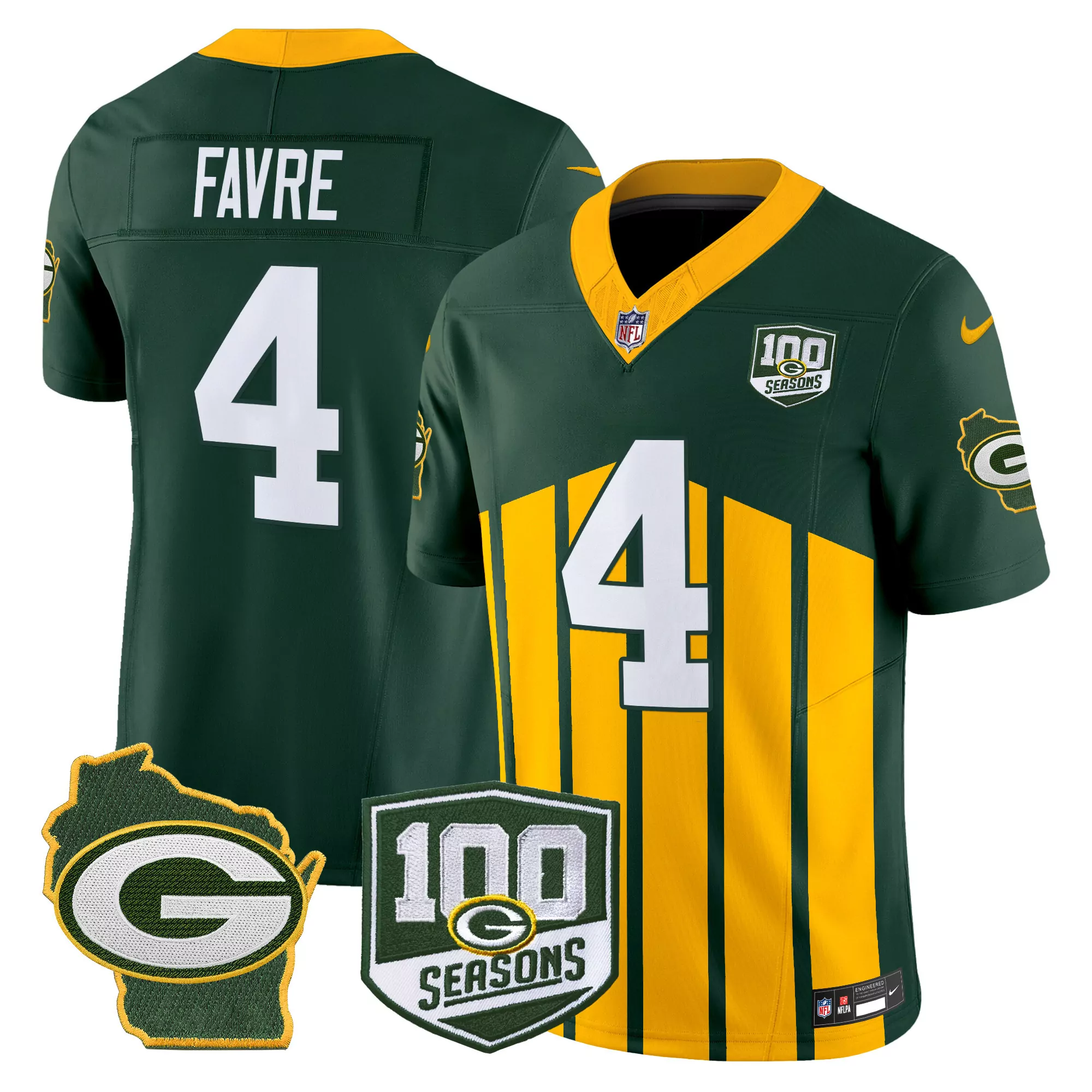 brett favre green mens green bay packers john madden home patch game jersey all stitched