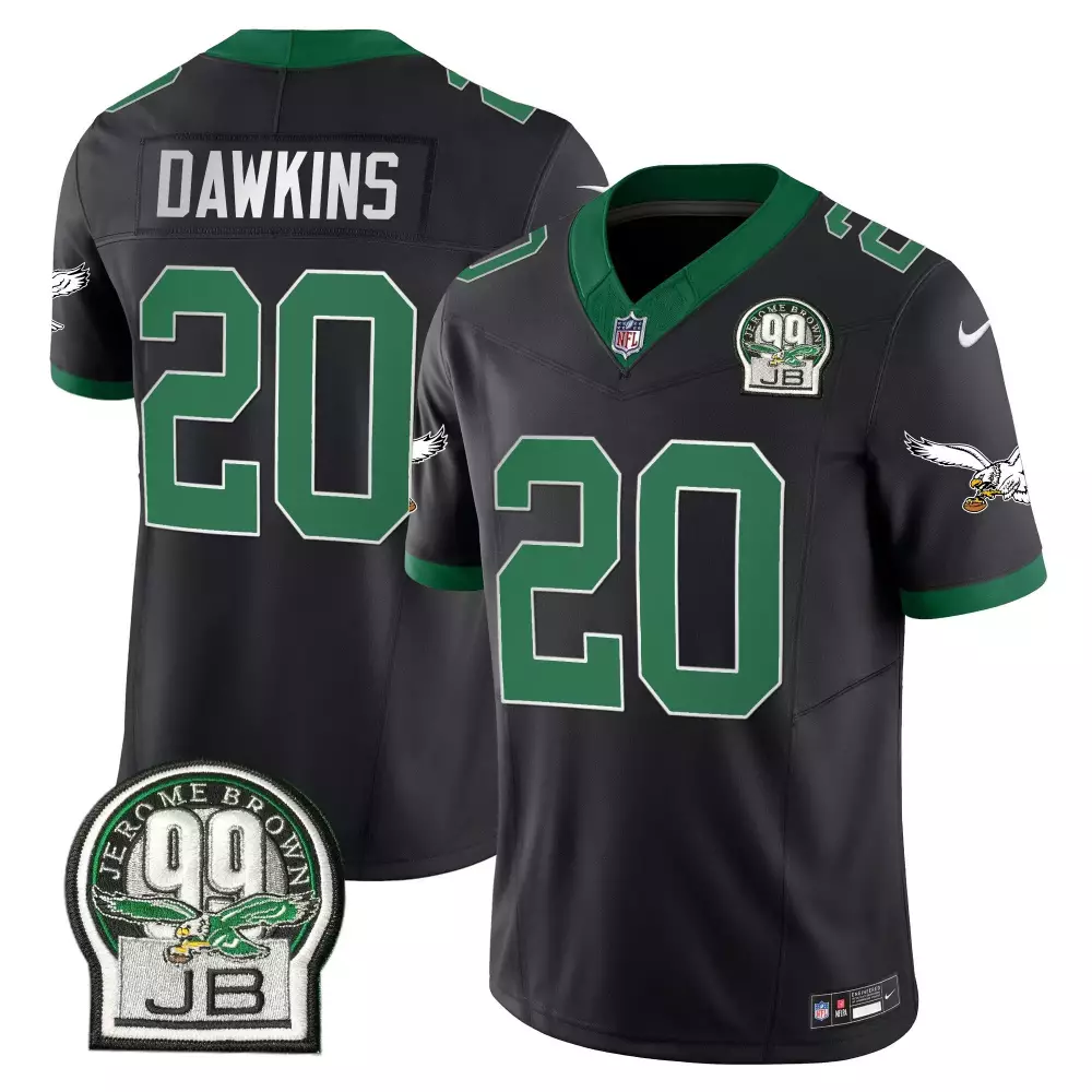 brian dawkins black mens philadelphia eagles autism foundation patch vapor limited jersey all stitched