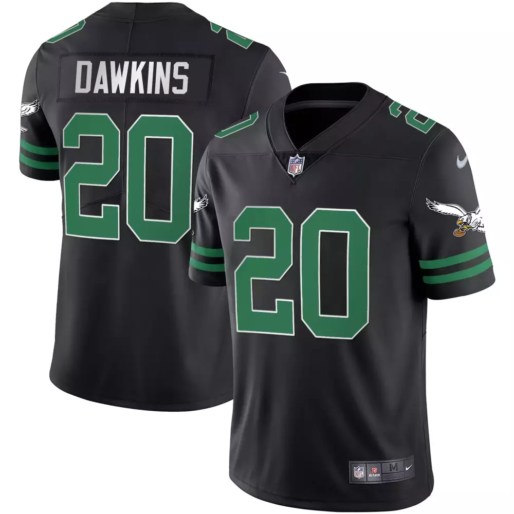 brian dawkins kelly alternate womens philadelphia eagles 2024 throwback vapor limited jersey est 1933 patch all stitched