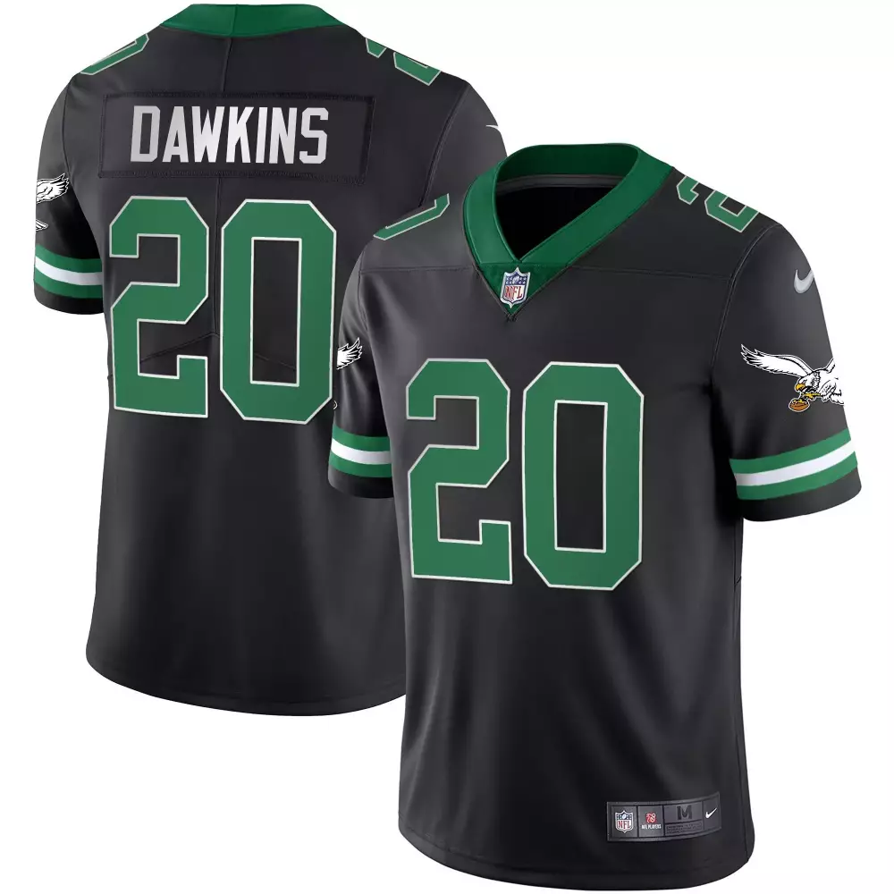 brian dawkins kelly alternate womens philadelphia eagles 2024 throwback vapor limited jersey est 1933 patch all stitched