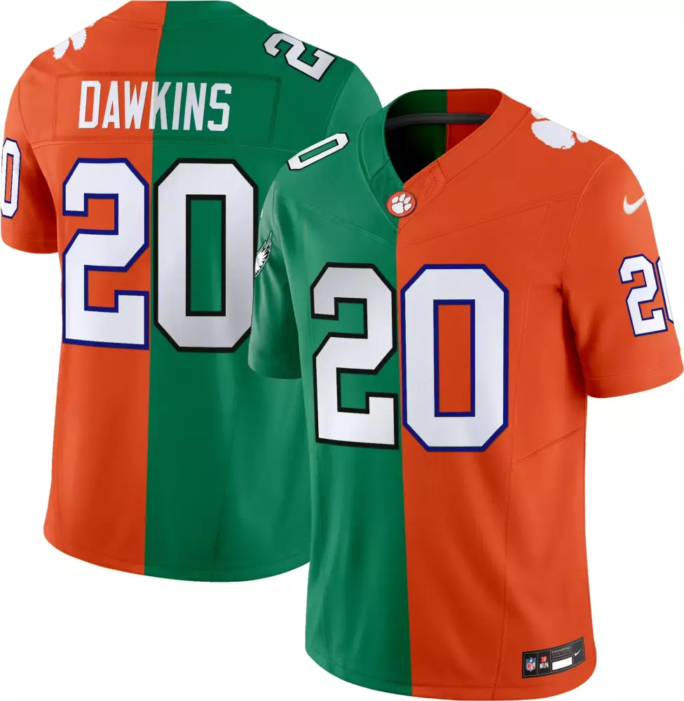 brian dawkins men split philadelphia eagles college football vapor limited jersey all stitched