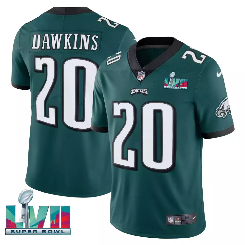 brian dawkins midnight green sleeves youths philadelphia eagles super bowl vapor gold jersey all stitched