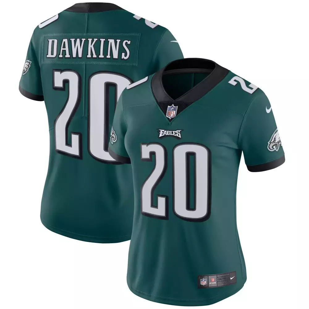Brian Dawkins Women's Vapor Midnight Green Jersey | Stitched | Fan Gear for Eagles Fans | For Men, Women & Youth