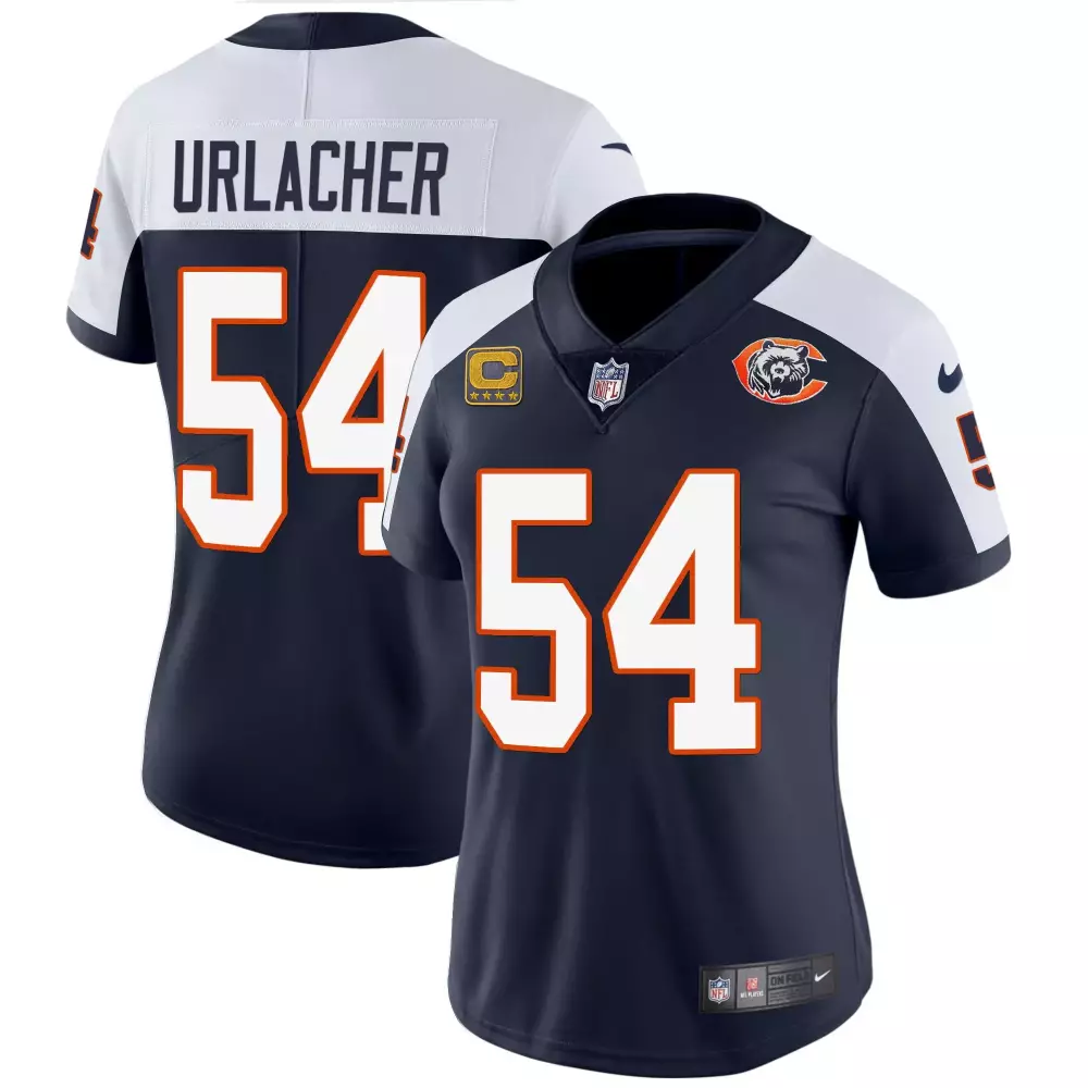 brian urlacher alternate mens chicago bears throwback gold vapor jersey all stitched