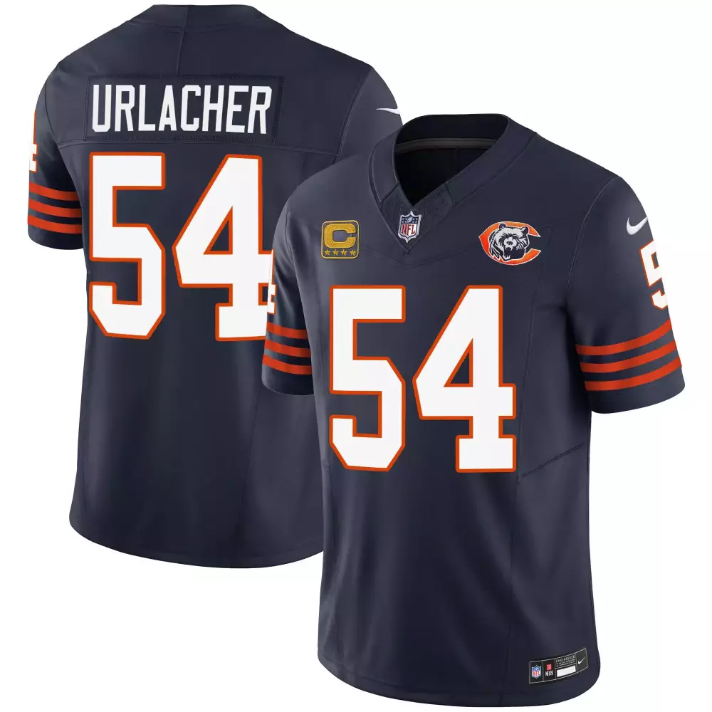 brian urlacher navy youths chicago bears throwback vapor jersey all stitched