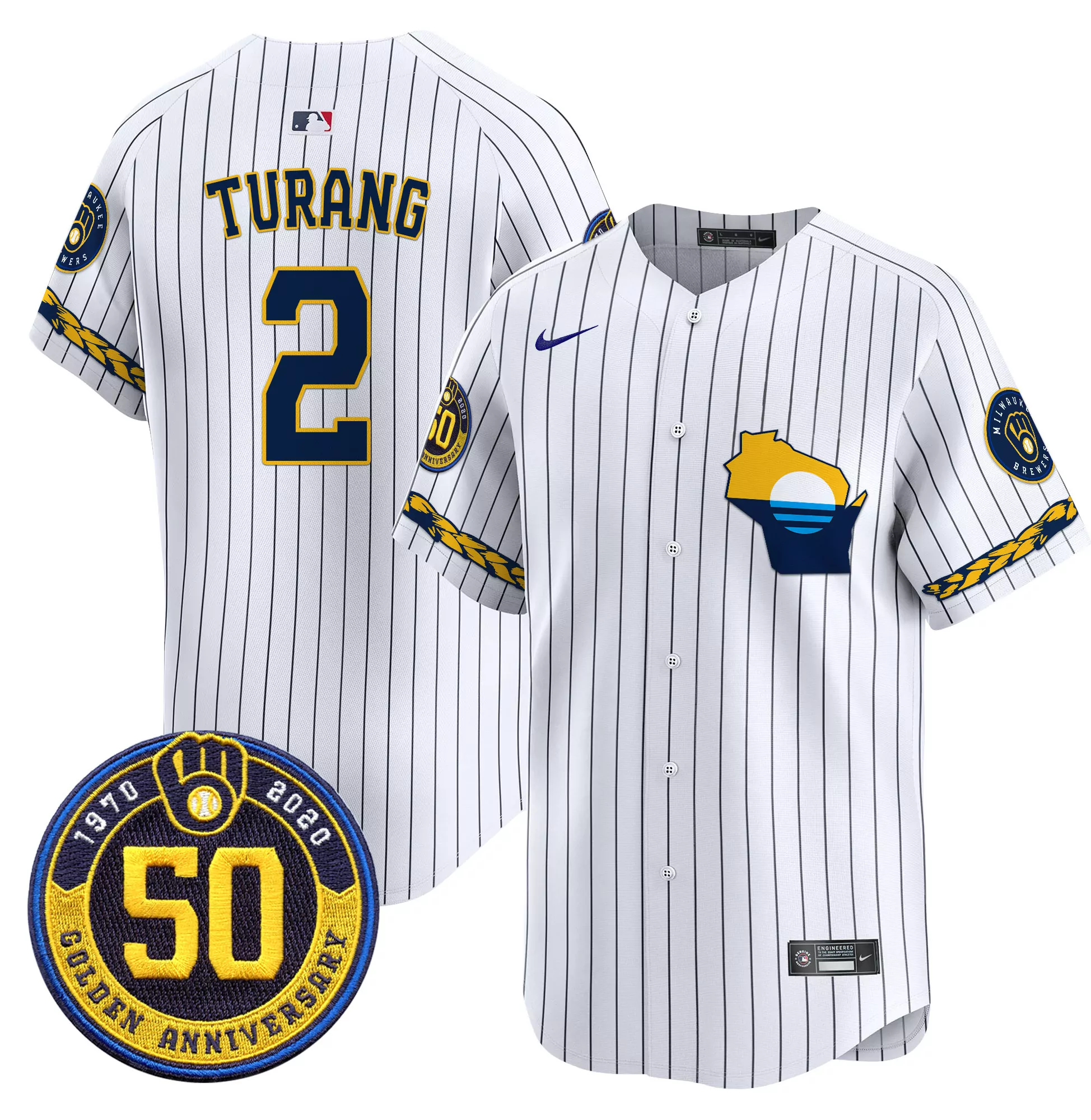 brice turang men milwaukee brewers 2024 independence day vapor premier limited jersey all stitched