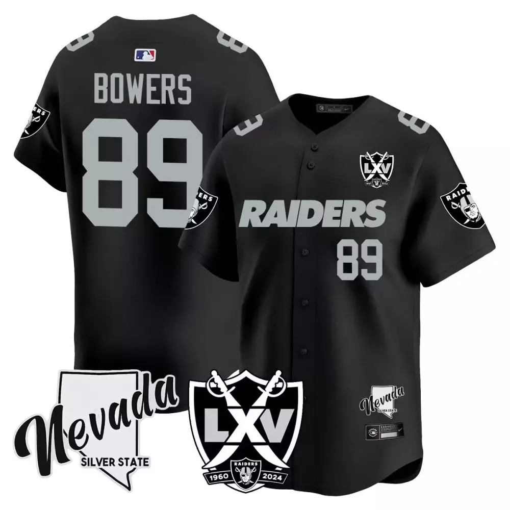 Brock Bowers Las Vegas Raiders 2024 Vapor Premier Limited Jersey | 65th Anniversary Stitched Design | Fan Gear for Men, Women & Youth