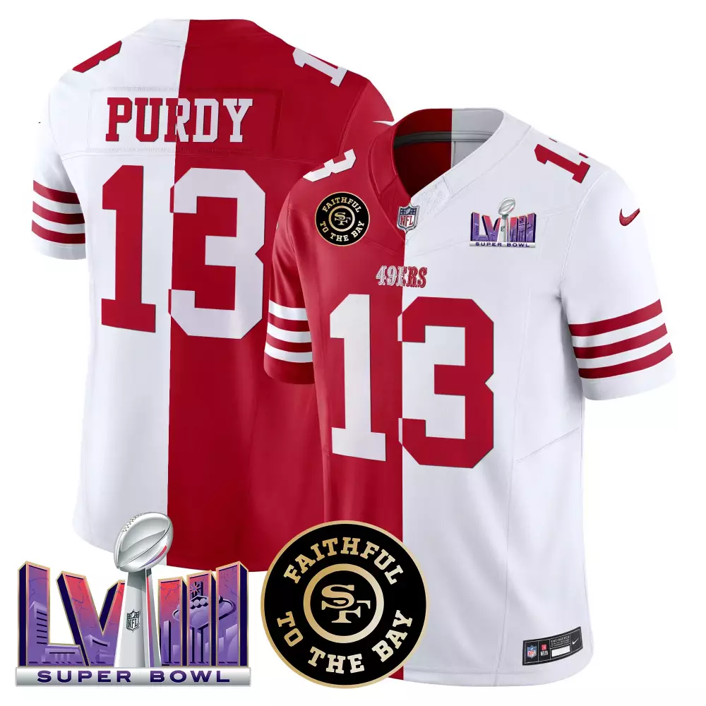 Brock Purdy Scarlet Limited Youth San Francisco 49ers Jersey | Golden Gate Bridge Patch | Vapor Limited Edition Fan Gear | For Men, Women & Youth