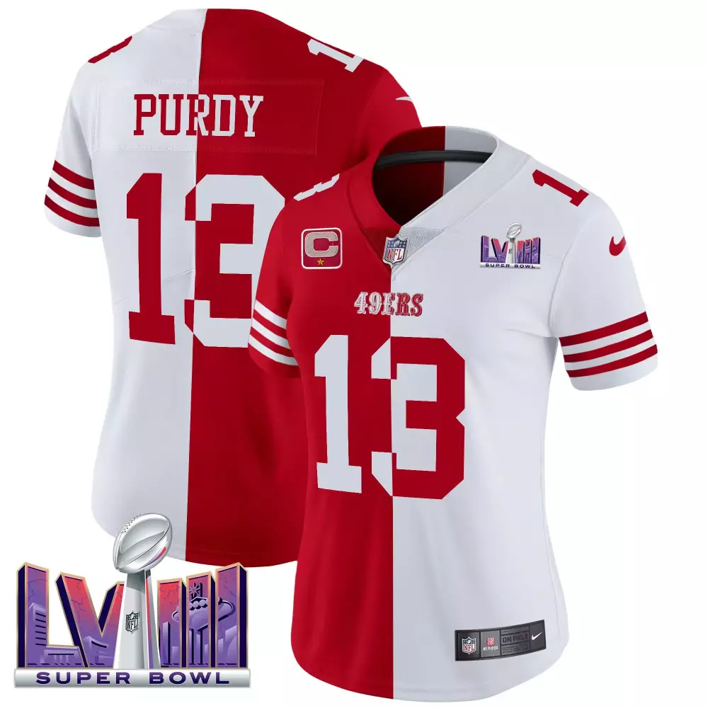 Brock Purdy Scarlet Limited Youth San Francisco 49ers Jersey | Golden Gate Bridge Patch | Vapor Limited Edition Fan Gear | For Men, Women & Youth