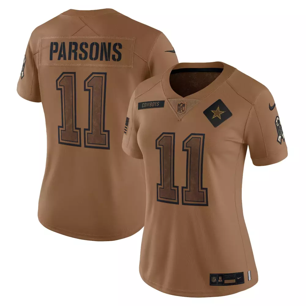 Micah Parsons Dallas Cowboys Brown Jersey | Stylish Fan Gear for Women | Support Your Team