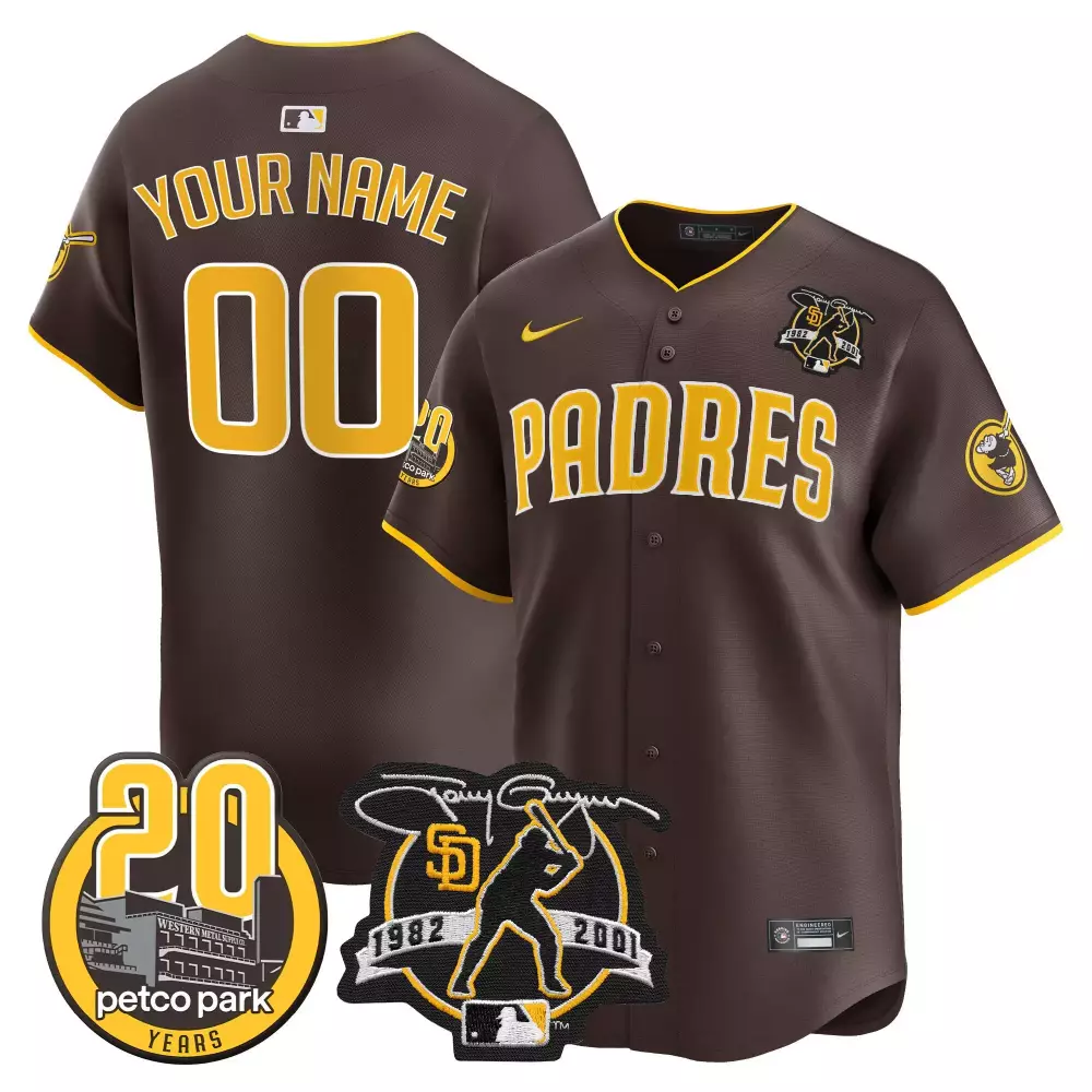 San Diego Padres 2024 For Peter Robinson Patch Jersey | City Connect Brown Vapor Premier | Limited Edition Fan Gear | For Men, Women & Youth